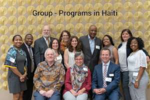 Seminar participants with active programs in Haiti