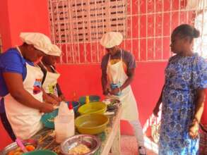 Solar cooking competitors preparations