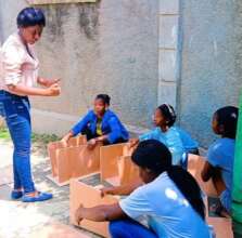 Aline coaches the participants