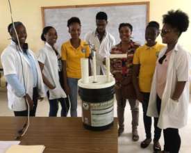 The built a model biodigester