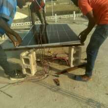 Installing solar at JBS Workshop