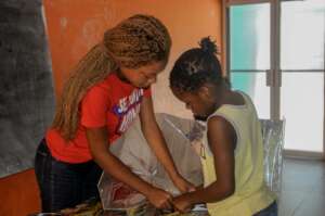 Learning about solar cookers at ACFFC Jacmel