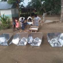 Solar cookers at an orphanage