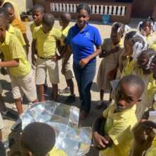 Solar demonstration at school