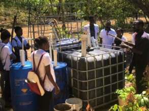 University class at biodigester