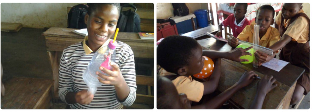 Making model of the lung. Measuring lung capacity