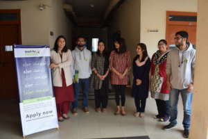 Recruitment team with campaign ambassadors-NUST