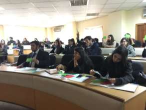 FAST students engaged at the information session