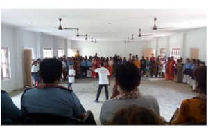 Participanting in street theatre
