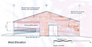 Viewing Gallery with wheelchair access and barn