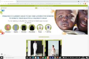Home page of our online VSCWC Preloved Wear Shop
