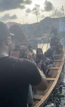 Makoko - they treated us to a canoe ride!