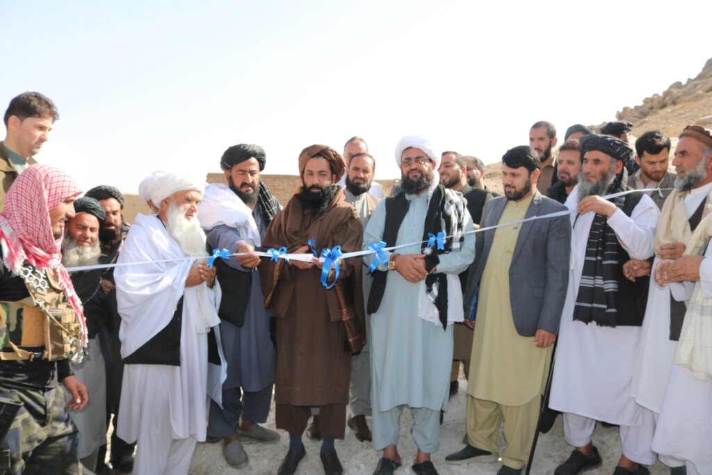 Opening of water project in Afghanistan