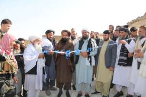 Opening of water project in Afghanistan