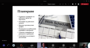 Students create a work schedule plan