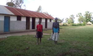 2 of 3 children in Aumi being supported by KIFA