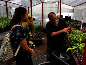 Students and Staff at the rehabilitated Gardens