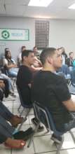 Nuestra Escuela's students in their first day