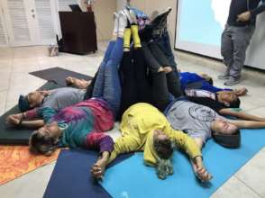 Yoga session for students
