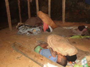 Sleeping with a smoky fire indoors