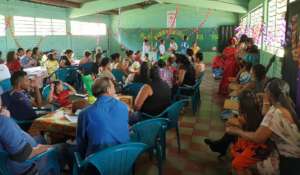 Mesa Comunitaria Event in Quebrada Grande Aug 2018