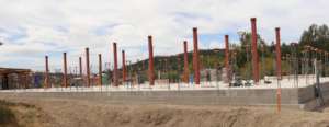 Construction of the first building has begun!