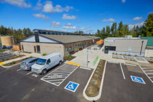 Front showing new veterinary medical hub