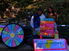 Lemonade stand! Tayyiaba (Left) & Maanasa (Right)