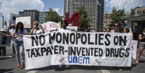 No monopolies on tax-payer drugs!