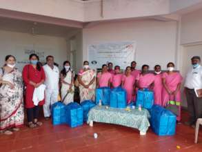 Distribution of medical kits to Asha workers