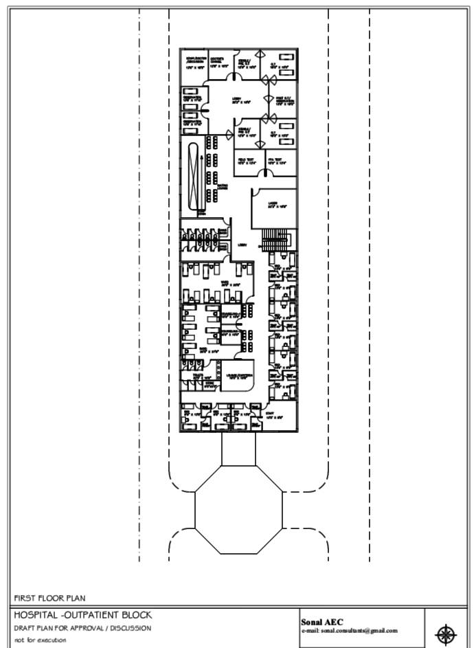 Hospital first floor plan