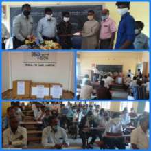 Mask distributed to the 10th std Childrens....