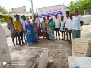 Villagers awaiting the camp.....