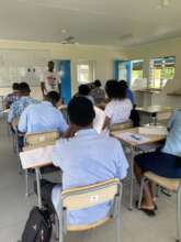 Our Staff, Mr.Tevita, sharing knowledge with youth
