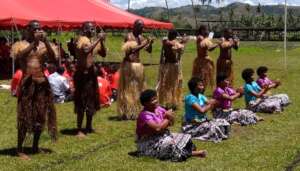 A powerful traditional dance was also performed