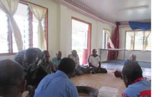 Meeting with the villagers