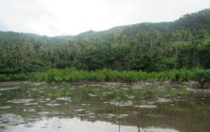 One of the sites affected by flash floods