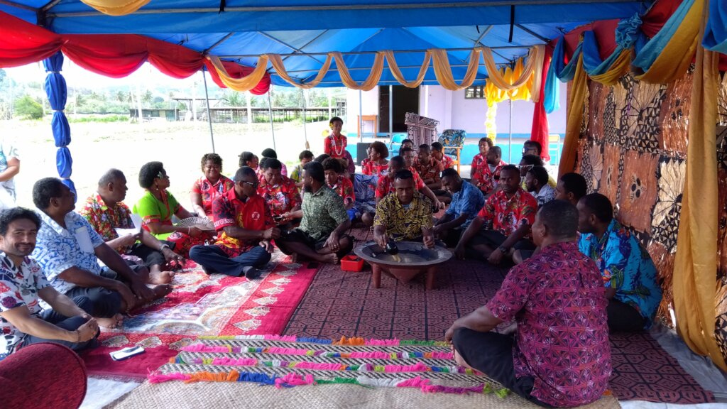 Alumni discussing future initiatives for OISCAFiji