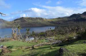 Two-weeks after Cyclone Winston hit the village.