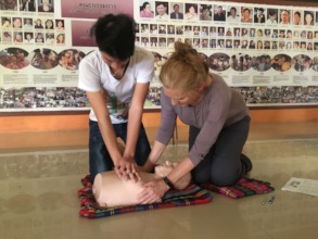 Visiting Nurse Gives Basic Life Support Training