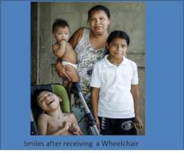 A Wheel chair is a family blessing