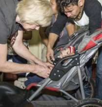 Wheelchair help for small child