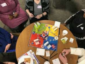 Game night - one of our Friday night activities
