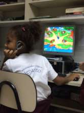 Student in the computer lab