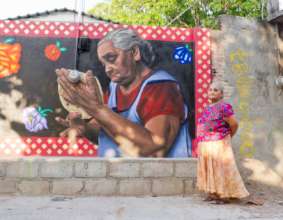 Una Mano para Oaxaca - baker's mural