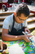 Rafa creates jewelry for SMA Writers Conference