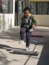 Miguelito enjoys exercise