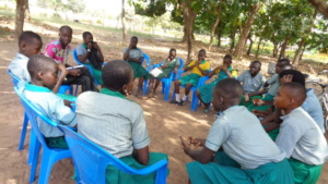 E.P Girls clubs in a mentoring session
