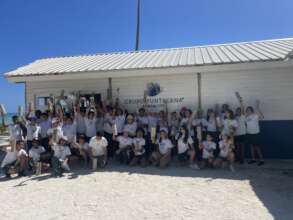 School visit to learn and plant mangroves