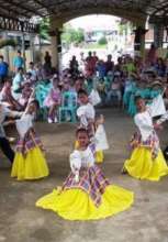Cuartero  Central Elementary School folk dancers